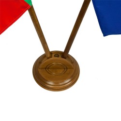 Луксозна интериорна стойка за две знамена