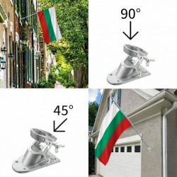 Сглобяем фасаден пилон с механизъм против усукване на знамето и фасадна стойка