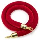 Velvet rope with chrome ends Velvet rope with chrome ends