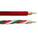 Velvet rope with chrome ends Velvet rope with chrome ends