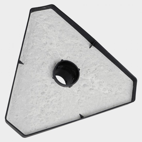 Триъгълна основа с цимент за ПВЦ раделително колче