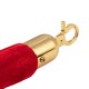 Velvet rope with chrome ends Velvet rope with chrome ends