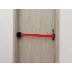 Стенен корпус с прибиращ се червен колан - 220 см. 