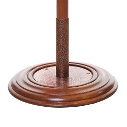 Интериорен дървен пилон с основа за едно знаме Интериорен дървен пилон с основа за едно знаме