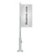 Aluminium flagpole with winch Aluminium flagpole with winch