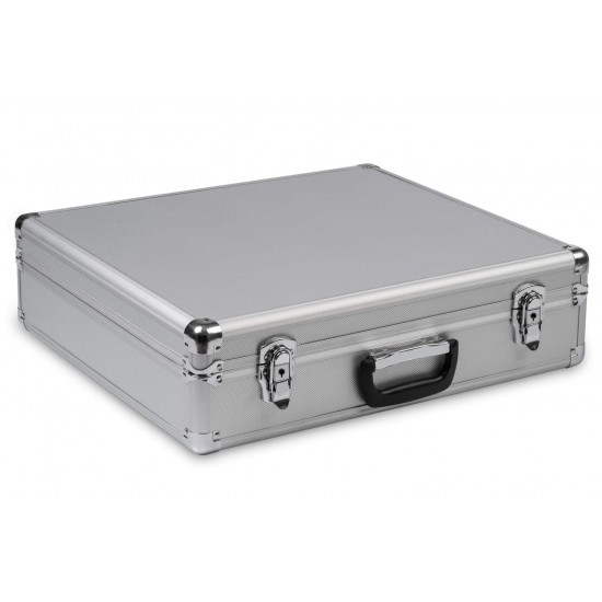 Стойка за брошури с размер А3 - модел Монтана със сив куфар