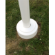 Decorative flagpole base cover / protecting collar