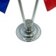 Interior chrome flag holder for two flags Interior chrome flag holder for two flags
