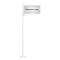 Glass fibre flagpole with lockable halyard