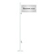 Glass fibre flagpole with winch Glass fibre flagpole with winch