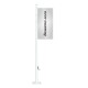 Glass fibre flagpole with winch Glass fibre flagpole with winch