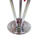 Interior chrome flag holder for three flags Interior chrome flag holder for three flags