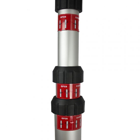 Telescopic aluminium flagpole up to 600 cm with rotating arm Telescopic aluminium flagpole up to 600 cm with rotating arm