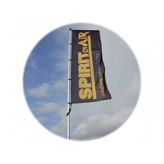 Telescopic aluminium flagpole up to 600 cm with rotating arm Telescopic aluminium flagpole up to 600 cm with rotating arm