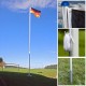 Budget aluminium flagpole with ground sleeve