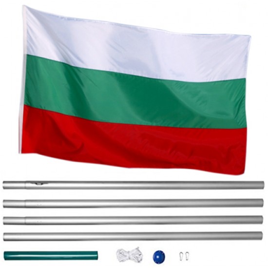 Бюджетен сглобяем алуминиев пилон със знаме на България