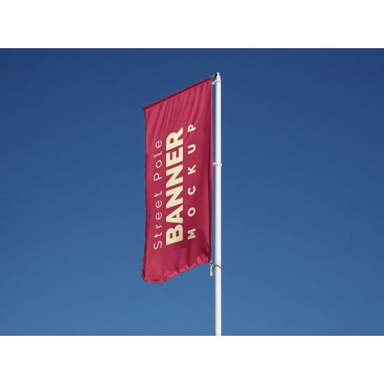 Telescopic aluminium flagpole up to 600 cm with rotating arm Telescopic aluminium flagpole up to 600 cm with rotating arm