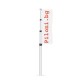 Telescopic aluminium flagpole up to 600 cm with rotating arm Telescopic aluminium flagpole up to 600 cm with rotating arm