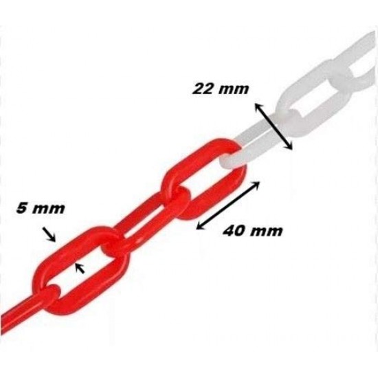 ПВЦ верига за ПВЦ разделително колче - 25 метра