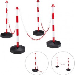PVC Queuing barrier post without base