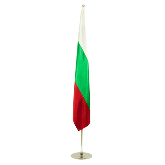 Interior chrome flagpole Interior chrome flagpole