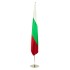 Interior chrome flagpole