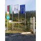 Telescopic aluminium flagpole up to 600 cm with rotating arm Telescopic aluminium flagpole up to 600 cm with rotating arm